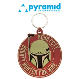 [682538] Pyramid - STAR WARS (THE BOOK OF BOBA FETT) RUBBER KEYCHAIN