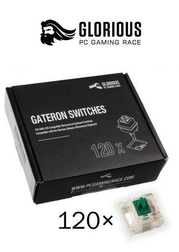 [204293] Glorious Gateron Mechanical Gaming Keyboard Switches 120X - Green