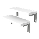DEZCTOP D-BOARD Shelves M-Twin Pack  White
