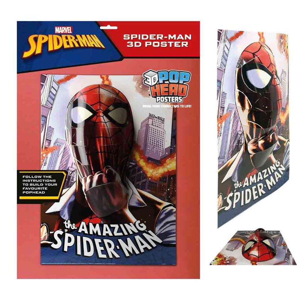 Pyramid International – Cadre lenticulaire 3d - Vrai effet de mouvement et de profondeur – DC Comics - Spider vs Venom - Arkham – Idée cadeau anniversaire - 25.5x20.5 – Licence officielle