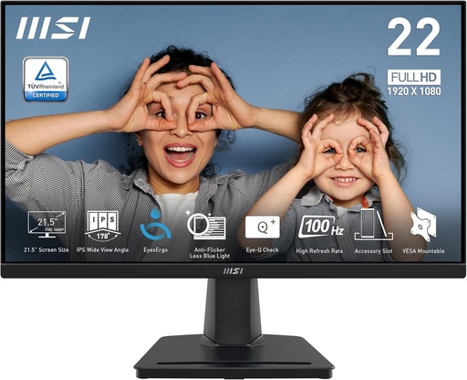 [698734] MSI Gaming Monitor MP225 FHD 22" Inch,100Hz,1Ms,1920 X 1080