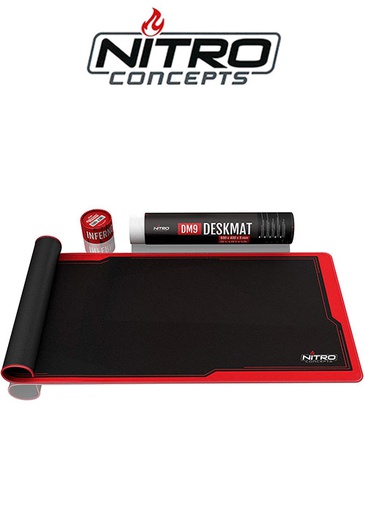 [676572] Nitro Concepts Desk Mat, 900x400mm - black/red