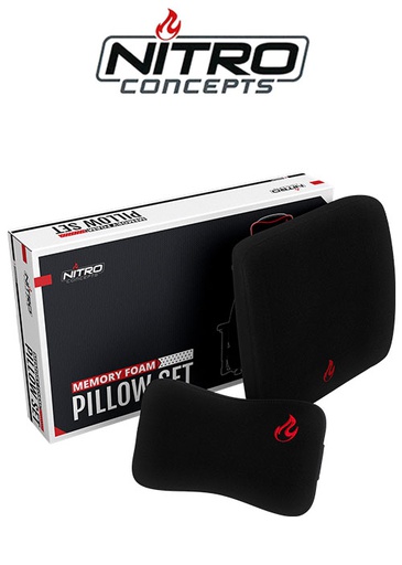[676578] Nitro Concepts Memory Foam Pillow-Set black/red