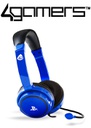 4Gamers PS4 PRO4-40 Wired Stereo Gaming Headset - Blue