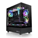 Thermaltake View 270TG Mid Tower Two Panel Front & Left Side Tempered Glass PC Case  - BLACK 
