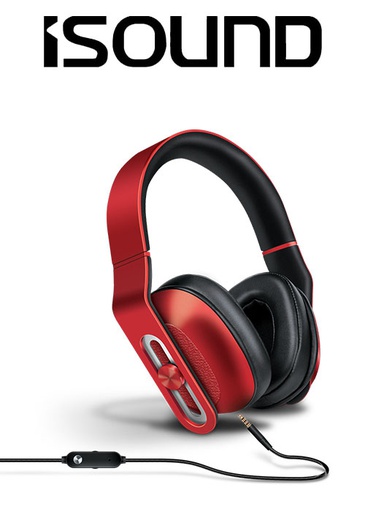[676626] ISOUND HM-330 WIRED HEADPHONES - RED