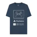 Difuzed PlayStation Controller Navy Men's Short Sleeved T-shirt - L