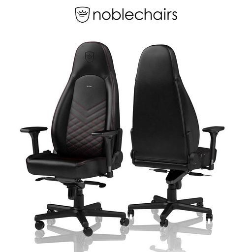 [676946] Noblechairs ICON Gaming Chair - Black/Red