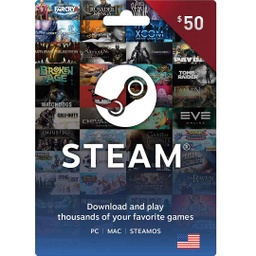 [677244] Steam Card: 50$ USA [Digital Code]