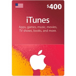 [677306] iTunes gift card 400$ US Account [Digital Code]