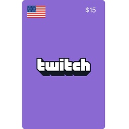 [677318] Twitch Gift Cards: 15$ US Account [Digital Code]