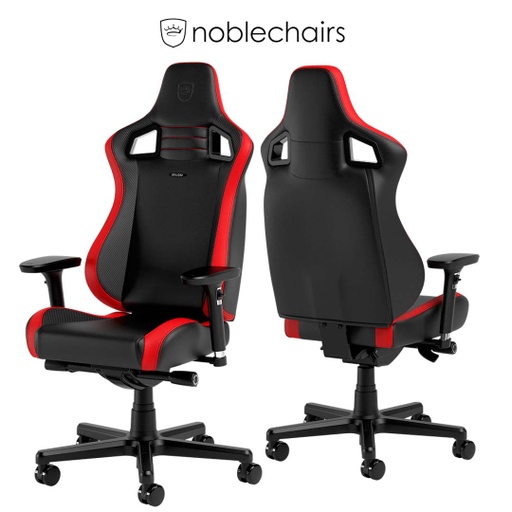 [677584] Noblechairs EPIC Compact Gaming Chair-Black/Carbon/Red