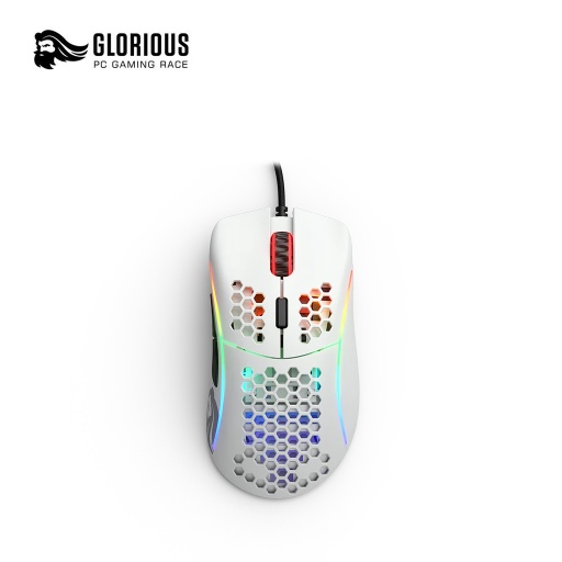 [678382] Glorious Model D RGB Gaming Mouse - Matte White